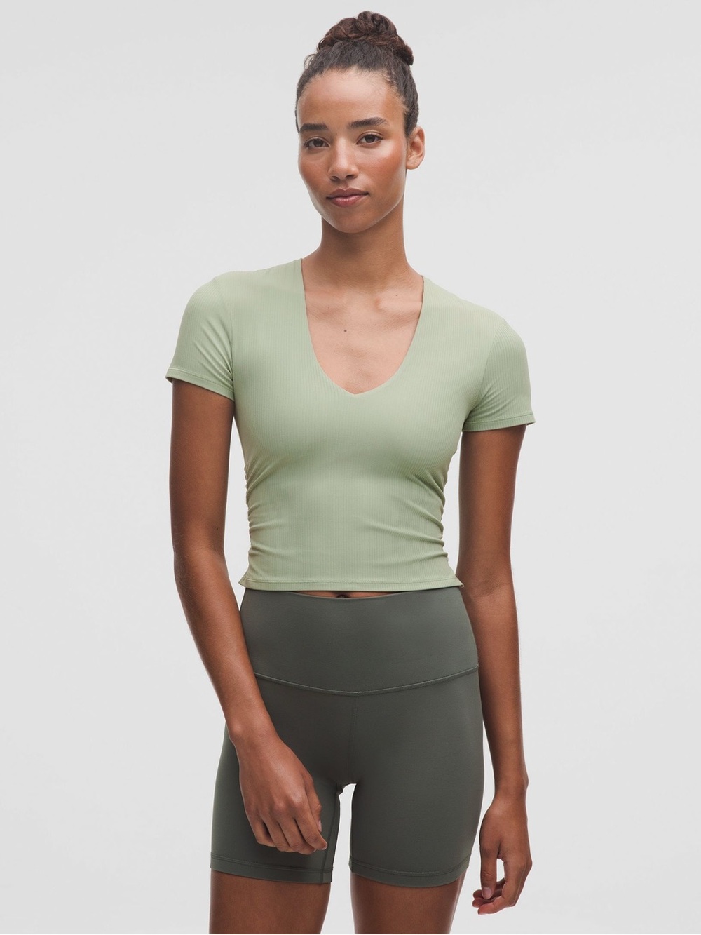 Lululemon All It Takes Ribbed Nulu V-Neck T-Shirt B–D Cups